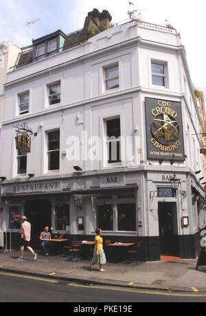 Die Krone u. zwei Vorsitzenden pub Dean Street Soho London Stockfoto