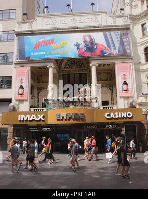 Empire Kino Leicester Square London August 2018 Stockfoto