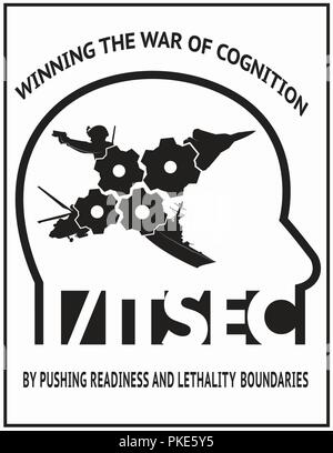 Dies ist die offizielle 2019-Grafik der der dienststellenübergreifenden/Industrie Training, Simulation und Ausbildung Konferenz (I/ITSEC), Wright-Patterson Air Force Base, Ohio, 25. Juli 2018. I/ITSEC ist die weltweit größte Modellierung, Simulation und Ausbildung Konferenz Anfang Dezember in Orlando, Florida statt. Stockfoto