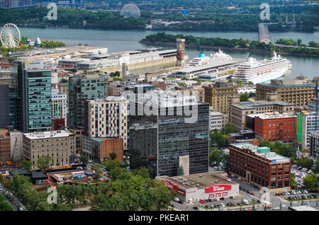 Montreal, Kanada, 12. September 2018. Luftaufnahme von Montreal Downtown Core. Credit: Mario Beauregard/Alamy leben Nachrichten Stockfoto