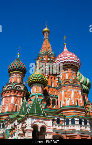 Die Basilius-Kathedrale, Roter Platz, Moskau, Russland Stockfoto