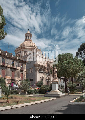 Catania, Italien - 22. August 2018: Schuss von Catania in einem Sommertag. Catania, Sizilien Stockfoto