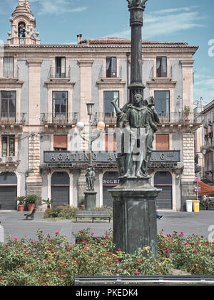 Catania, Italien - 22. August 2018: Schuss von Catania in einem Sommertag. Catania, Sizilien Stockfoto