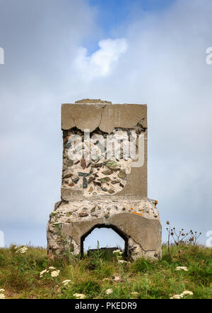 Silber (Srebrna glava) Gipfel Stein an der Grenze zwischen Serbien und Bulgarien Stockfoto