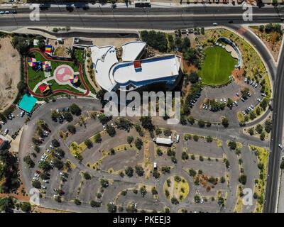 Museo de Arte de Sonora, MUSAS. Estacionamiento de MUSAS. Urbano, Paisaje paisaje de la Ciudad de Hermosillo, Sonora, Mexiko. Städtische Landschaft, Landsc Stockfoto