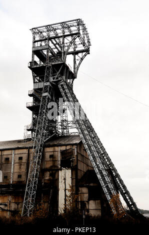 Die alte Kohlemine in Heusden-Zolder (Belgien, 23/10/2009) Stockfoto