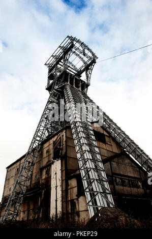 Die alte Kohlemine in Heusden-Zolder (Belgien, 23/10/2009) Stockfoto