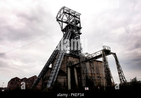 Die alte Kohlemine in Heusden-Zolder (Belgien, 23/10/2009) Stockfoto