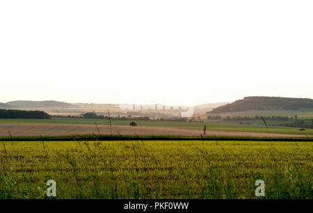 Die Täler rund um Empury im Parc Naturel Régional du Morvan, in der Nièvre (Frankreich, 24/06/2010) Stockfoto