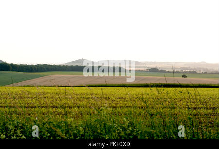 Die Täler rund um Empury im Parc Naturel Régional du Morvan, in der Nièvre (Frankreich, 24/06/2010) Stockfoto