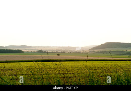 Die Täler rund um Empury im Parc Naturel Régional du Morvan, in der Nièvre (Frankreich, 24/06/2010) Stockfoto