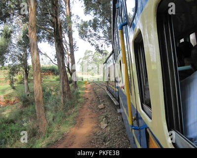 Blick auf ein Fach der Alten Bahnhof noch läuft zwischen Ooty und Coonoor, Tamilnadu, Indien, Asien Stockfoto