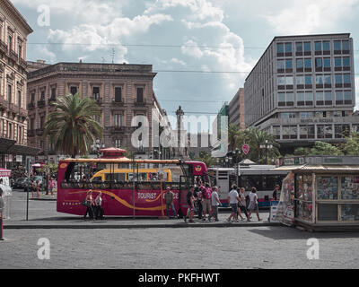 Catania, Italien - 22. August 2018: Schuss von Catania in einem Sommertag. Catania, Sizilien Stockfoto