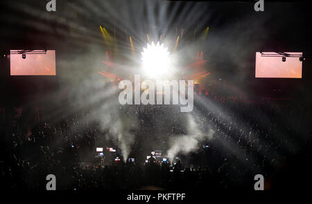 Die Australian Pink Floyd Show in Konzert im Palais 12, Brüssel (Belgien, 13/09/2013) Stockfoto