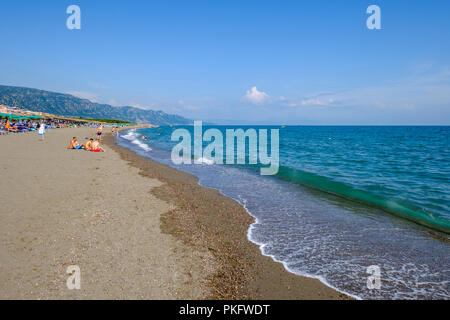 Sandstrand Strand, Velipoja, Velipojë, Adria, qark Shkodra, Albanien Stockfoto