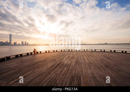 Jiangsu Suzhou Jinji See Landschaft Stockfoto