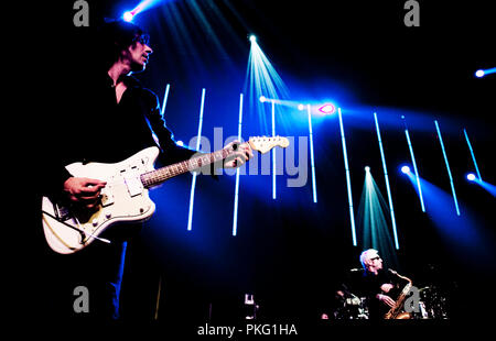 Englischen Postpunk Band The Psychedelic Furs bei Tag Festival des Sünders in Hasselt (Belgien, 31/10/2010) Stockfoto