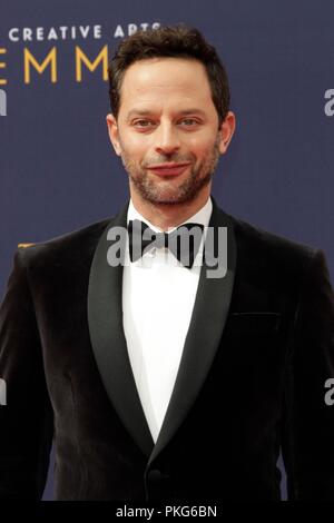 Los Angeles, CA, USA. 9 Sep, 2018. LOS ANGELES - SEP 9: Nick Kroll am 2018 Creative Arts Emmy Awards - Tag 2 - Ankunft auf der Microsoft Theater am 9. September 2018 in Los Angeles, CA in der Ankunftshalle für Primetime Emmy Awards: Creative Arts Awards - SUN, Microsoft Theatre, Los Angeles, CA 9. September 2018. Credit: Priscilla Grant/Everett Collection/Alamy leben Nachrichten Stockfoto