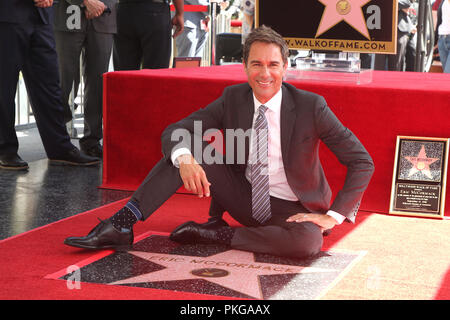 Los Angeles, Ca, USA. 13 Sep, 2018. Eric McCormack auf dem Hollywood Walk of Fame Zeremonie zu Ehren Eric McCormack in Los Angeles, Kalifornien am 13. September 2018. Credit: Faye Sadou/Medien Punch/Alamy leben Nachrichten Stockfoto