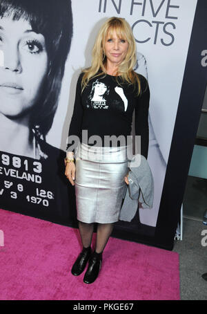 Los Angeles, USA. 13. Sep 2018. Schauspielerin Rosanna Arquette besucht HBO präsentiert die Los Angeles Premiere der HBO Dokumentarfilm "Jane Fonda in fünf Akten" am 13. September 2018 Hammer Museum in Los Angeles, Kalifornien. Foto von Barry King/Alamy leben Nachrichten Stockfoto