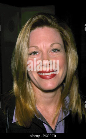 14. September 2018. *** Foto *** Marin Mazzie hat im Alter von 57. Foto: Marin Mazzie die Teilnahme an der American Theater Wing Gala jährliche Mittagessen an der Pierre Hotel in New York City. April 16, 20001. Quelle: Walter McBride/MediaPunch Credit: MediaPunch Inc/Alamy leben Nachrichten Stockfoto