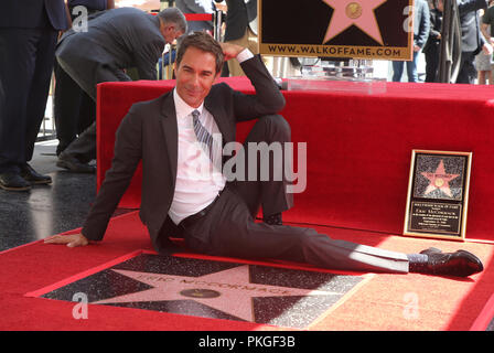 Los Angeles, Ca, USA. 13 Sep, 2018. Eric McCormack, in der Hollywood Walk of Fame Zeremonie zu Ehren Eric McCormack in Los Angeles, Kalifornien am 13. September 2018. Credit: Faye Sadou/Medien Punch/Alamy leben Nachrichten Stockfoto