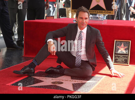 September 13, 2018 - Hollywood, CA, USA - 13. September 2018 - Hollywood, Kalifornien - Eric McCormack. Eric McCormack geehrt mit Stern auf dem Hollywood Walk of Fame gehalten an der Dolby Theater. Photo Credit: Faye Sadou/AdMedia (Credit Bild: © Faye Sadou/AdMedia über ZUMA Draht) Stockfoto