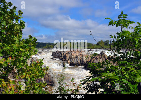 Die Wasserfälle in Great Falls Park in Virginia Stockfoto
