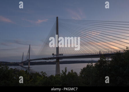 Die queensferry Kreuzung abgebildeten Tage bevor es offiziell für die Öffentlichkeit geöffnet. Stockfoto