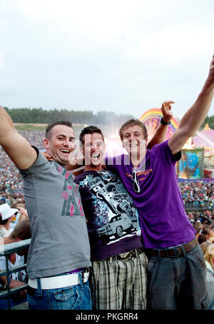 Der zweite Tag der Tomorrowland techno Festival in De Schorre, Ausleger (Belgien, 25/07/2010) Stockfoto