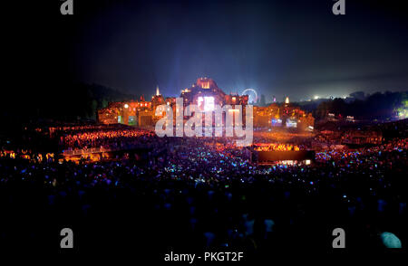 Ambiente Impressionen vom ersten Tag der 9. Auflage des Festivals im tomorrowland Boom (Belgien, 26/07/2013) Stockfoto