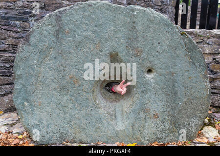 Mill Stone Bealick Mühle Macroom, County Cork Irland Stockfoto