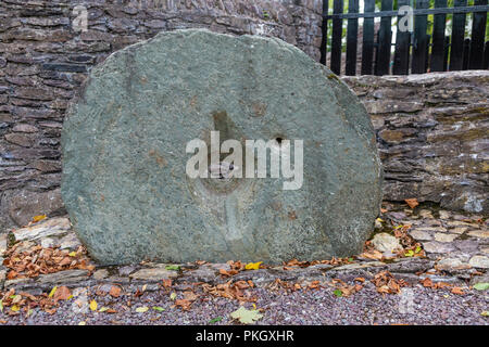 Mill Stone Bealick Mühle Macroom, County Cork Irland Stockfoto