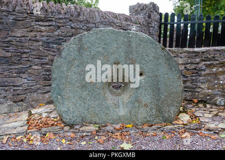 Mill Stone Bealick Mühle Macroom, County Cork Irland Stockfoto