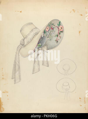 Hochzeit Motorhaube. Vom: C. 1936. Maße: gesamt: 29,2 x 22,9 cm (11 1/2 x 9 in.). Medium: Aquarell und Graphit auf Pappe. Museum: Nationalgalerie, Washington DC. Autor: Nancy Crimi. Stockfoto