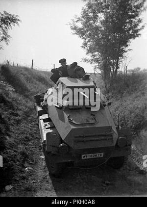 Wehrmacht Heer schweren Panzerspähwagen Sd.Kfz.231 - Bundeswehr gepanzertes Auto SdKfz 231 Stockfoto