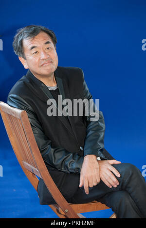 Kengo Kuma, japanischen Architekten Dundee V&A Design Center, an der Edinburgh International Book Festival. Pic Pauline Keightley. Schottland. Stockfoto