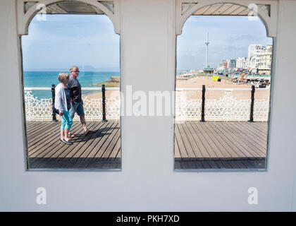 Brighton am Meer Stockfoto