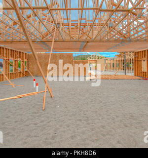 Platz Innenausbau Bereich der neuen Gebäude Stockfoto