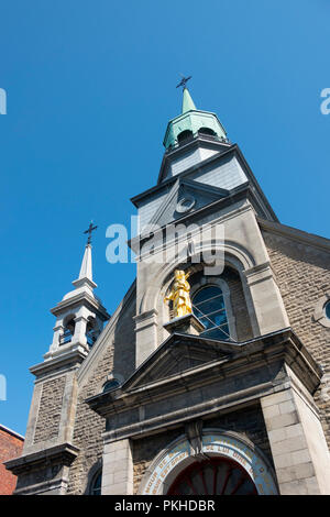 Notre-Dame-de-Bon-Secours Kapelle auf der Rue Saint-Paul in der Alten Stadt, Montreal, QC, Kanada Stockfoto