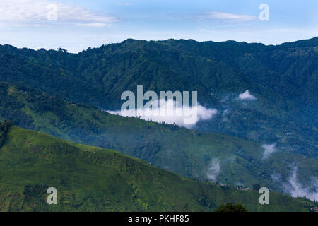 Darjeeling Himalaya während des Monsuns in West Bengal, Indien Stockfoto