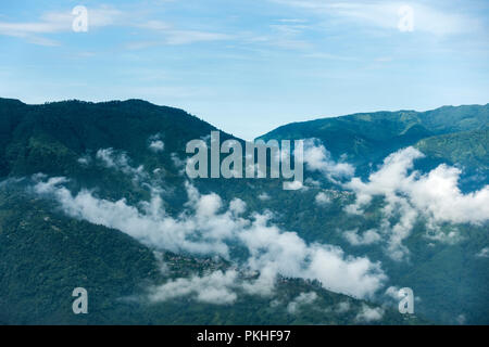 Darjeeling Himalaya während des Monsuns in West Bengal, Indien Stockfoto