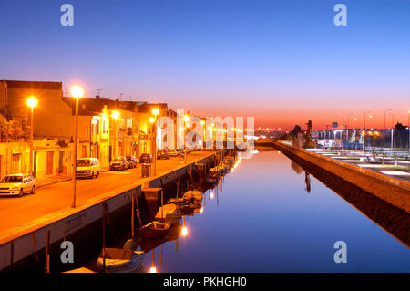 São Roque-Kanal (Canal de São Roque). Aveiro, Portugal Stockfoto