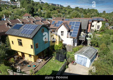 Die Werft oder Ashley Down Self-Build Gemeinschaft ein Ökodorf in St. Werburghs, Bristol, UK. Stockfoto