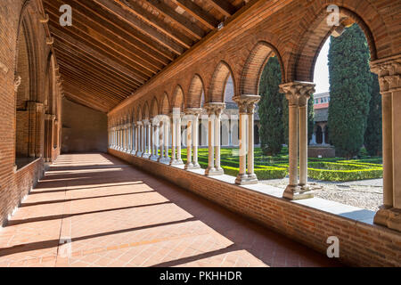 Kreuzgang der Kirche der Jakobiner, Toulouse, Languedoc, Frankreich Stockfoto