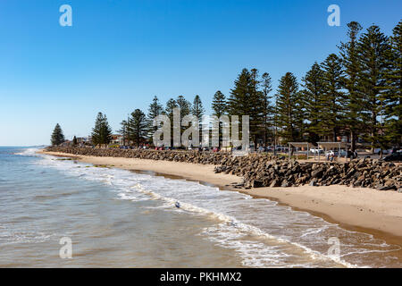 Die schöne Brighton vorland an einem sonnigen Tag mit blauen Himmel in South Australia am 13. September 2018 Stockfoto