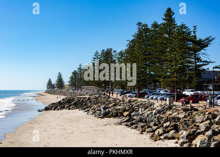 Die schöne Brighton vorland an einem sonnigen Tag mit blauen Himmel in South Australia am 13. September 2018 Stockfoto