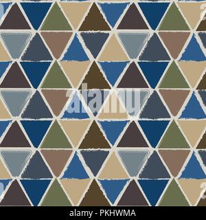 Grunge Dreiecke Nahtlose Stock Vektor