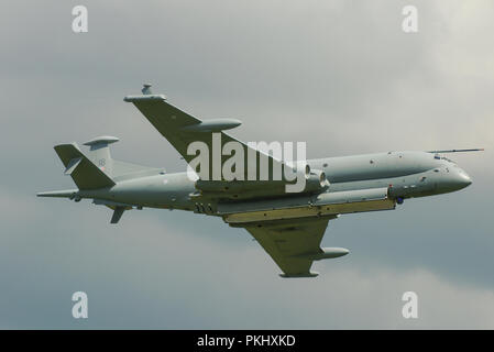 BAE Systems Nimrod MRA4 maritime Patrol und Angriff Luftfahrzeugen die Hawker Siddeley Nimrod MR2 zu ersetzen. Anti-U-Boot Kriegsführung. ZJ 518 Stockfoto