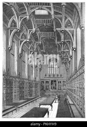 Die ehrenwerte Gesellschaft der Middle Temple, einfach als Middle Temple genannt, ist eine der vier Inns of Court ausschliesslich berechtigt, ihre Mitglieder zu der Englischen Bar als Rechtsanwälte, die anderen sind der innere Tempel, Gray's Inn und Lincoln's Inn. Es liegt in der Nähe der Royal Courts of Justice, in der City von London. Nachdem Heinrich VIII. den Tempel von den Rittern Johanniter 1540 beschlagnahmt, jedes Inn weiterhin ihren Anteil an den Tempel zu halten als Pächter der Krone für 10 £ pro Jahr, bis er mit Ihnen gemeinsam im Jahre 1608 gewährt wurde von James ich in Ewigkeit gehalten zu werden. Stockfoto